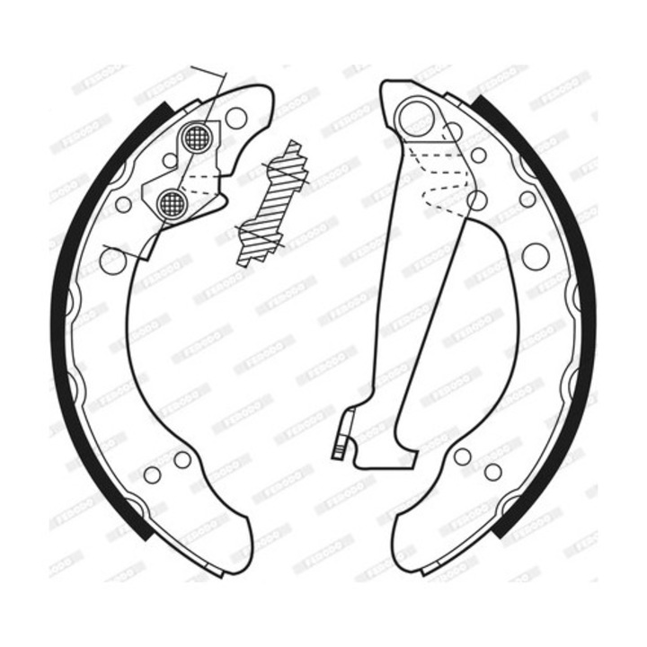 Fékpofa készlet Fsb408 Audi 100 C2/100 C3/100 C4/80 B2/80 B3/80 B4/90 B3/A2 Geely Mr Seat Arosa/Cordoba/Cordoba Vario