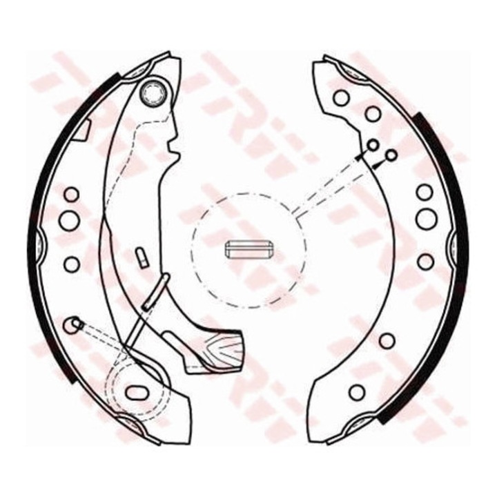 Fékpofa készlet Gs8467 Citroën C2/C2 Enterprise/C3 1/C3 Pluriel Dacia Logan/Sandero 2 Peugeot 1007 Renault Clio 2