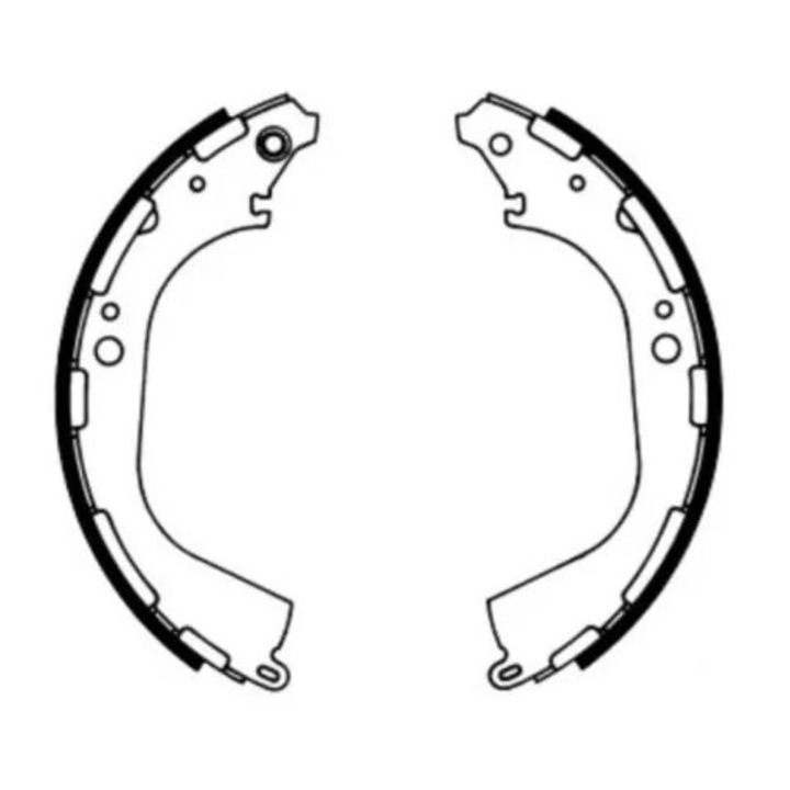 Fékpofa készlet, hátsó tengely C01045Abe Infiniti Qx4 Nissan Navara/Navara Np300/Np300/Pathfinder 2/Pick Up/Terrano 2