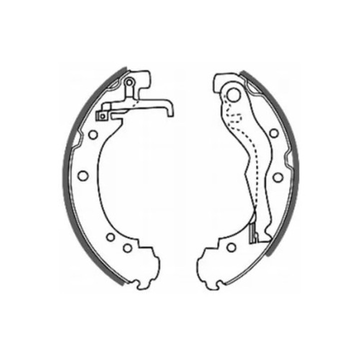 Fékpofa készlet, hátsó tengely C0W011Abe Mercedes-Benz Sprinter 3, 5-T Vw California T4/Transporter T4