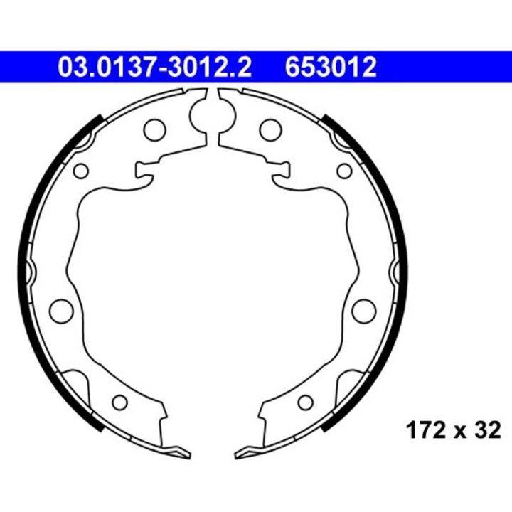 Set Saboti Frana, Frana De Mana 03.0137-3012.2 Lexus Hs Nissan 10-Trail/10-Trail 2/Bluebird Sylphy / Sylphy 3/Cube/Juke
