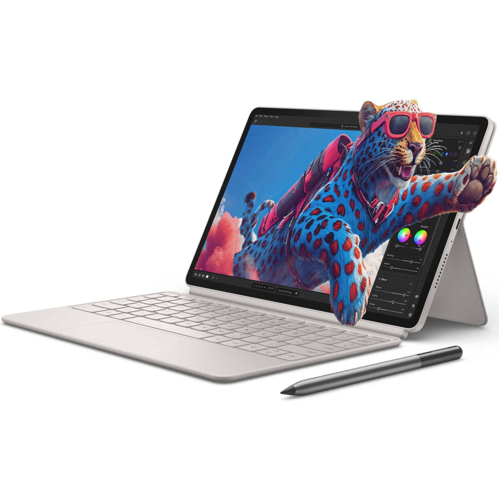Tableta Lenovo Yoga Tab, 6-Core,11.1" 3.2K (3200x2000) LTPS 600nits (typical) / 800nits (peak) , 12GB RAM, 256GGB, Wifi, Seashell + Lenovo® Tab Pen Pro + Lenovo® Keyboard Pack
