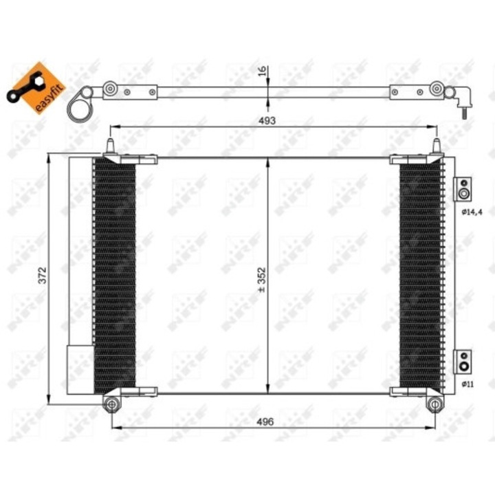 Radiator Aer Conditionat Clima 35899 Peugeot 206