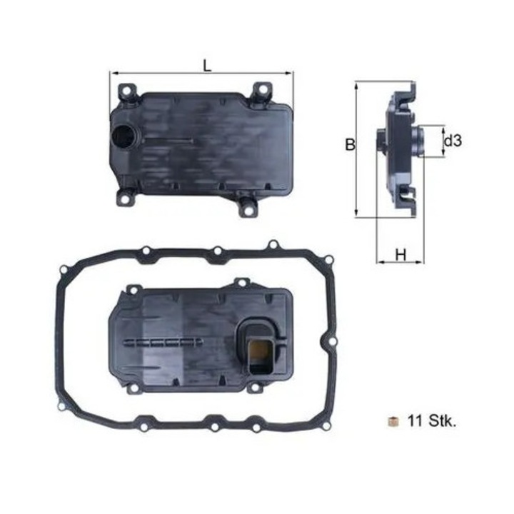 Hidraulikus szűrő, automata sebességváltó Hx187Kit Audi Q7 Porsche Cayenne/Panamera Vw Touareg