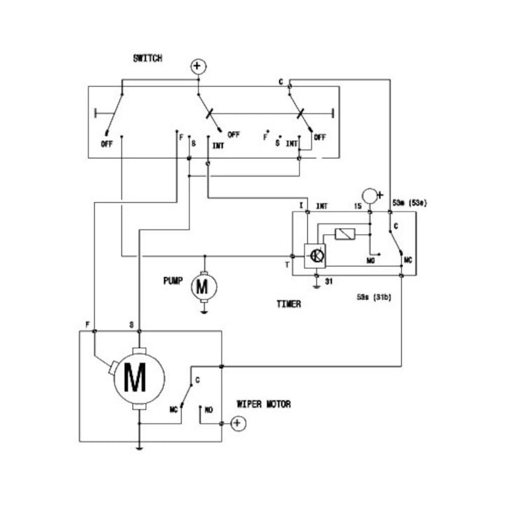 Relé, ablaktörlő időzítő 5Wg003620-091 Alfa Romeo 75 Audi 100 C2/100 C3/100 C4/200 C2/200 C3/80 B1/80 B2