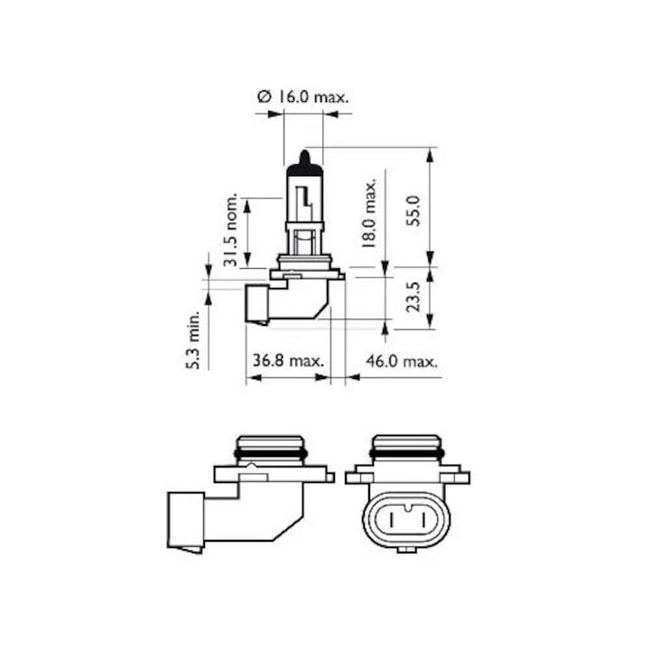 Bec, Fartávolsági Fényszóró 9006Prc1 Alpina B10/B3/B5/D10/D3 Bmw 3/5/6/7/Z3 Chevrolet Camaro/Corvette/Trailblazer Chrysler 300C