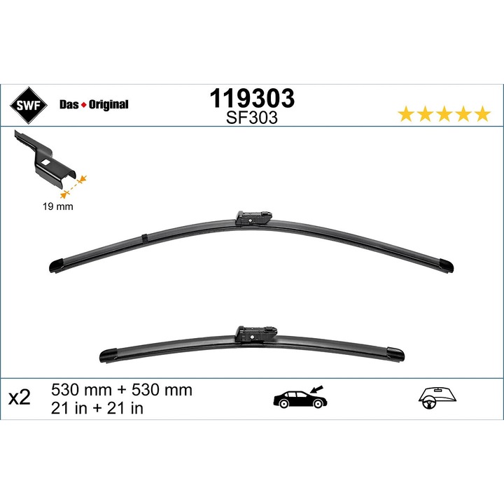 Lamela Stergator Fata 119262 Fiat Panda Lancia Ypsilon