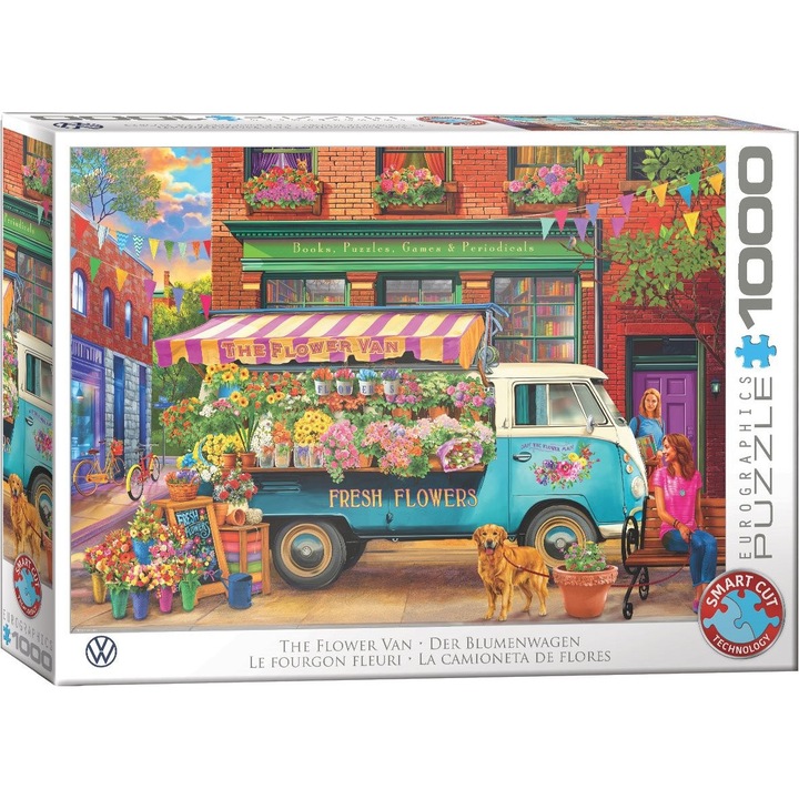 Puzzle 1000 piese Eurographics - VW Florist by Chris Bigelow (Eurographics-6000-5917)