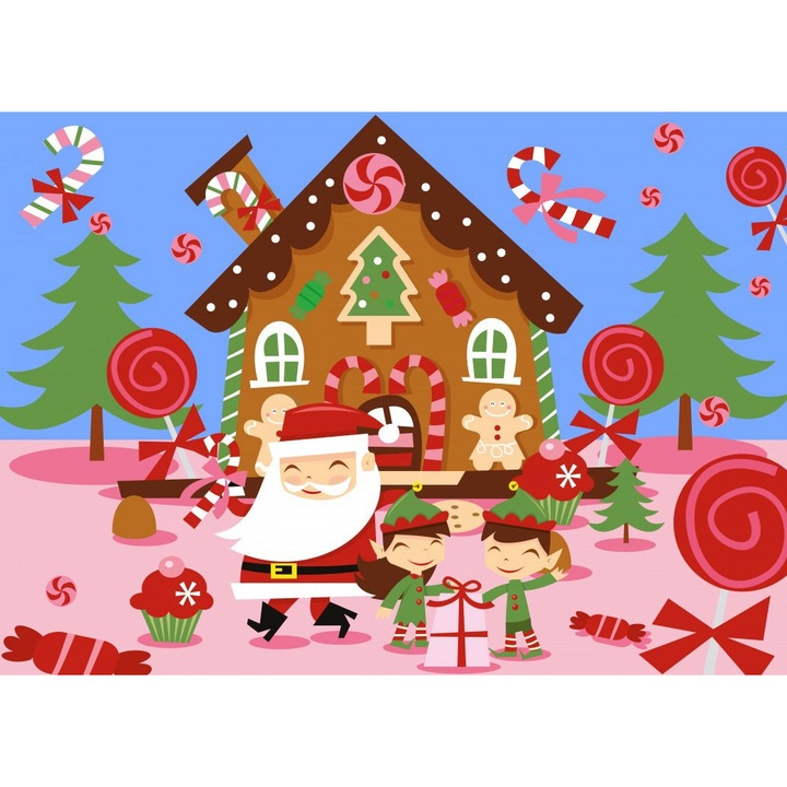 Puzzle 48 darabos Bluebird - Le Pere Noel et ses Lutins (Bluebird-Puzzle-F-90642)