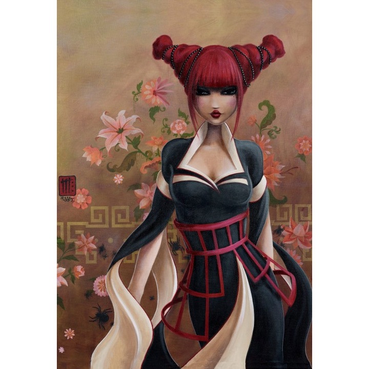 Puzzle 1000 piese Grafika - Misstigri: Veuve Noire (Grafika-F-32566)