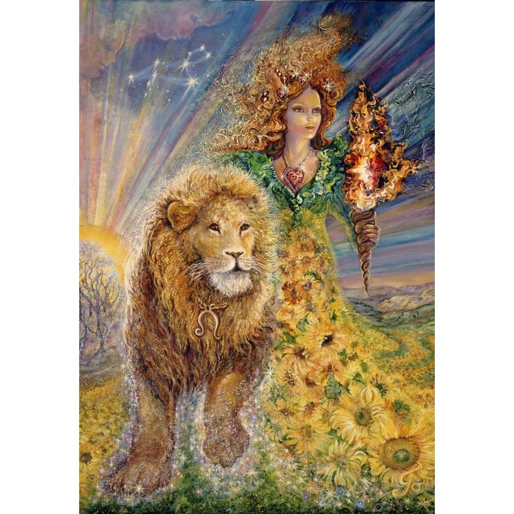 Puzzle 1000 darabos Grafika - Josephine Wall: Zodiac - Oroszlán (Grafika-F-32350)
