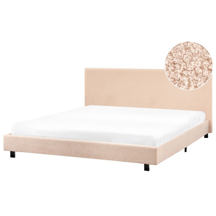 Pat cu apa Boucle Albi 180 x 200 cm Bej