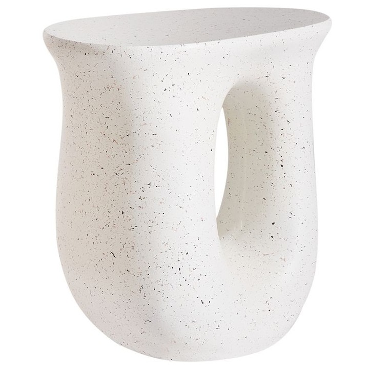 Masa laterala Idro Terrazzo alb