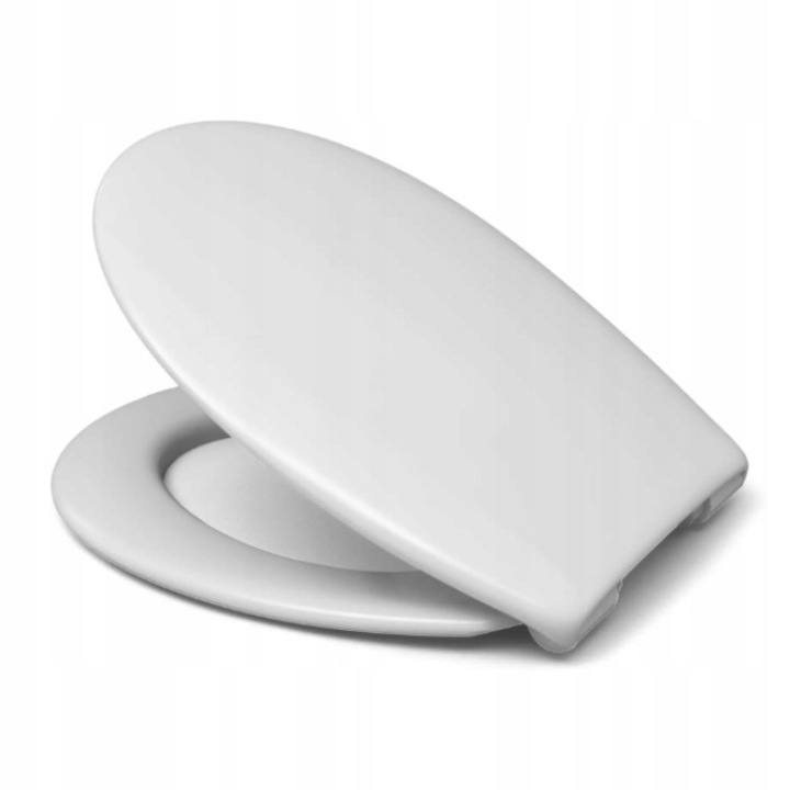 Capac WC HARO, Compatibil cu: CERSANIT PRESIDENT, CERSANIT MITO, KOLO IDOL, KOLO REKORD INKER BRAVA Mecanism De Cadere Libera, Functie De Asamblare/Demontare Rapida, Acoperire Antibacteriana, Duroplast