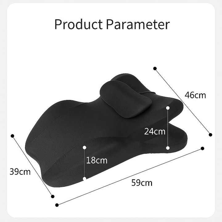 Perna din spuma cu memorie Design ergonomic cu curbura 3D Perna de sustinere pentru canapea, pat, podea