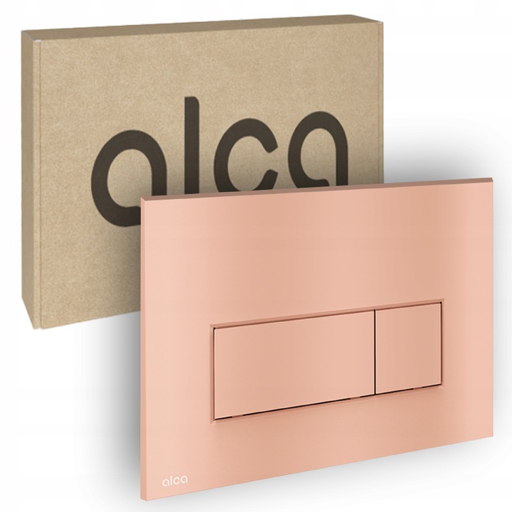 Clapeta actionare rezervor WC WC set Alca Red Gold Mat, 5,5mm, 250x170x36mm