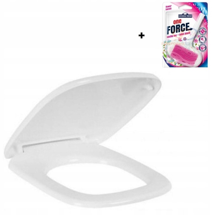 WC ülőke Masma, Kolo Style modell, Duroplast, antibakteriális, teljes készlet tartozékokkal