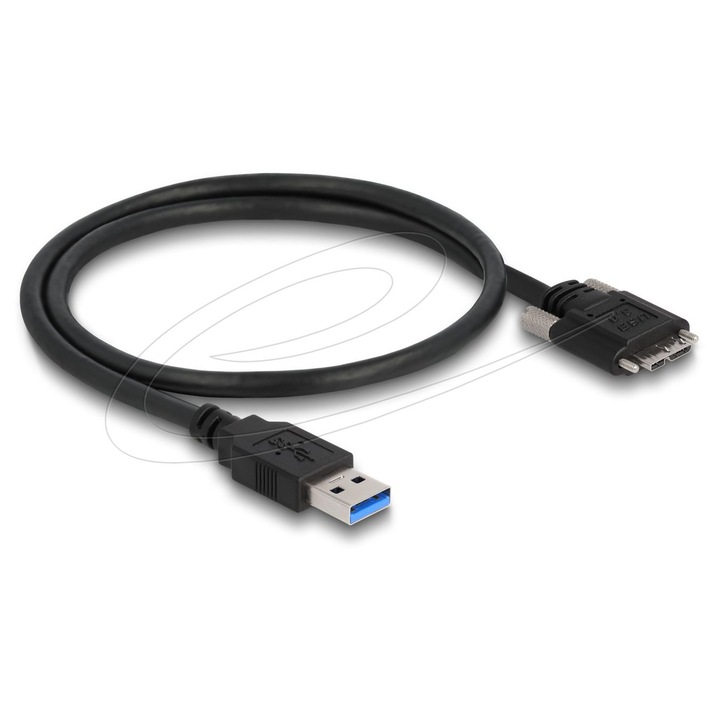 DeLock USB 5 Gbps Cable Type-A male to Type Micro-B male 0, 5m Black, 297510, Kábel