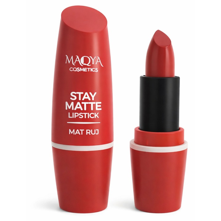 Ruj Maqya mat, roșu, de lungă durată, formulă cremoasă