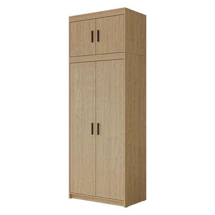 Dulap Melen 2D + modul, MIRJAN 24, stejar uleiat, 53x90x246 cm