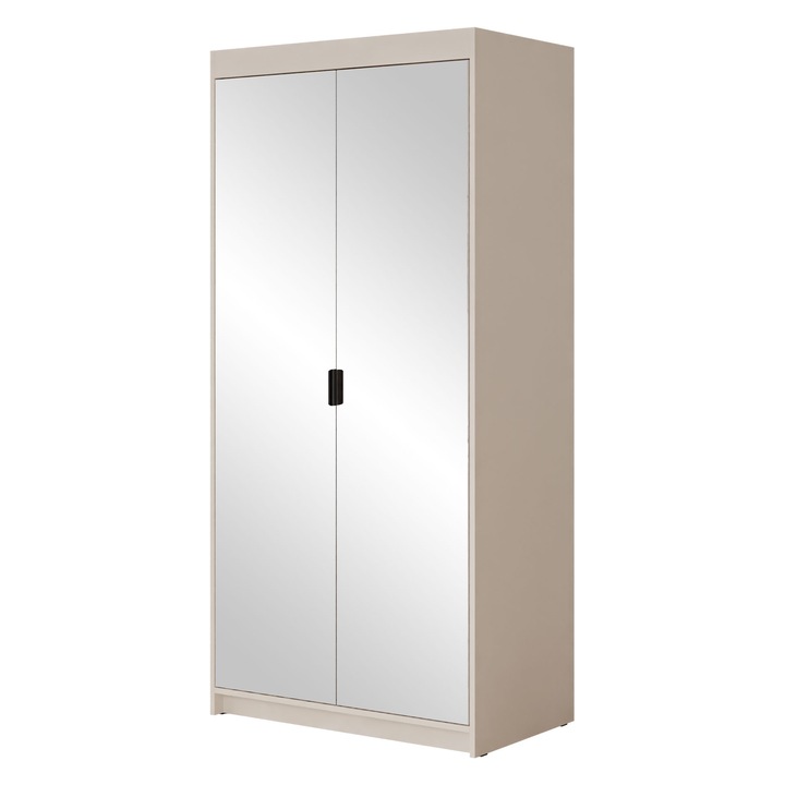 Dulap cu oglinda Melen 2D, MIRJAN 24, bej nisip, 53x90x191 cm