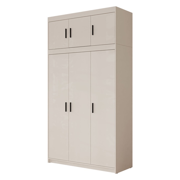 Dulap Melen 3D + modul, MIRJAN 24, bej nisip, 53x133x246 cm