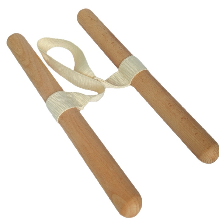 Extensor cu manere din lemn de fag, echipament inovator de intindere, imbunatateste flexibilitatea, reduce durerea, dispozitiv de exercitii portabil