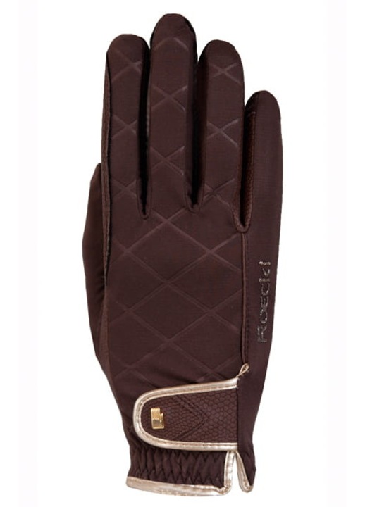 Manusi ROECKL Julia Winter, mokka, Méret: 6,5