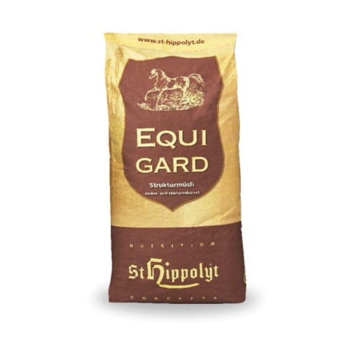 Musli hrana pentru cai St.Hippolyt Equigard, 20kg, fara cereale, bogat in minerale, colorat, dietetic