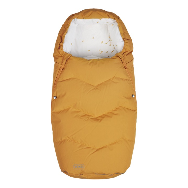 Sac de iarnă Voksi Urban, galben auriu, 0-4 ani, impermeabil, rezistent la vânt