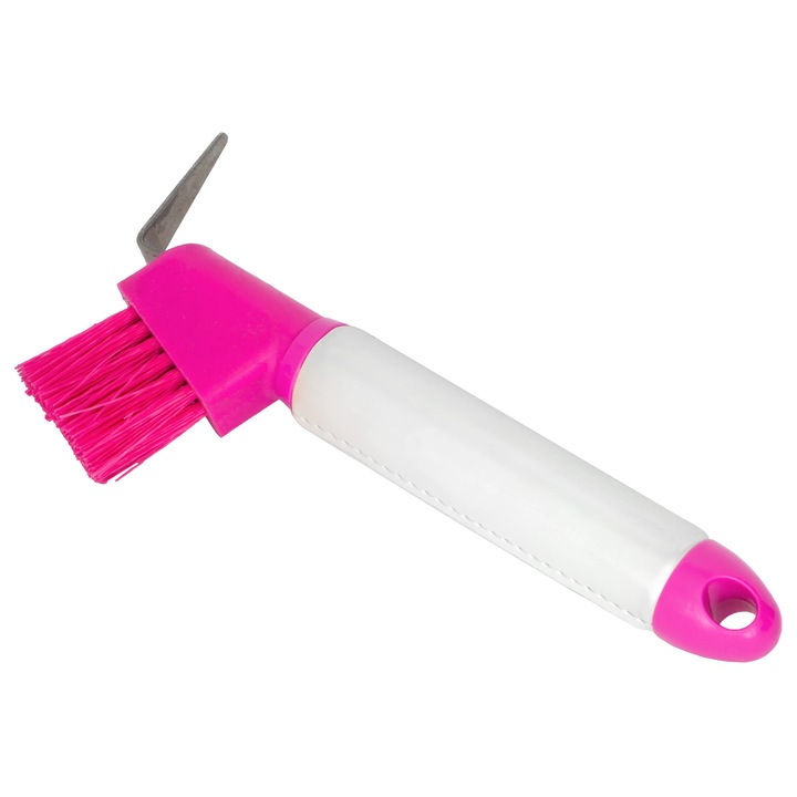 Perie de curatat copite cu periuta Start, roz, design ergonomic