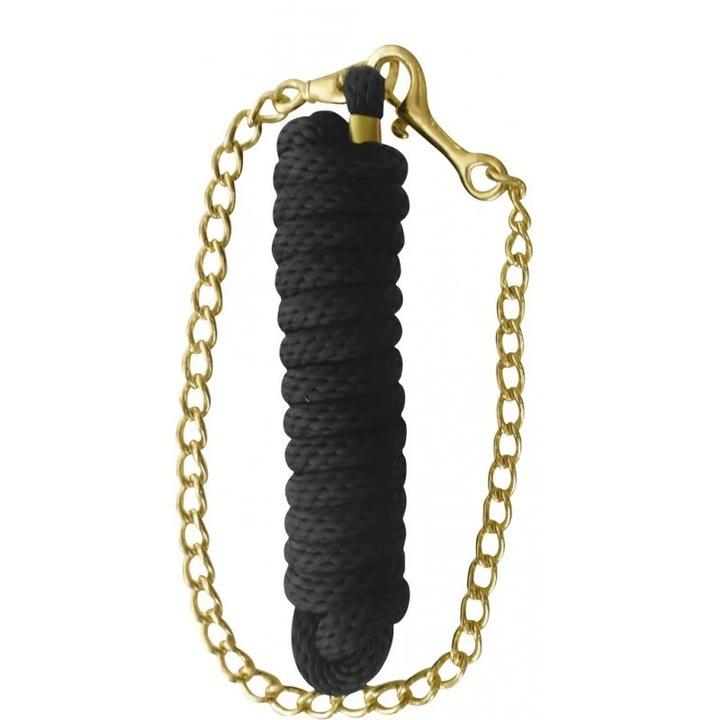 Cravata Ekkia cu lant de 3.5m, culoare: alama/negru, dimensiune: SNAP