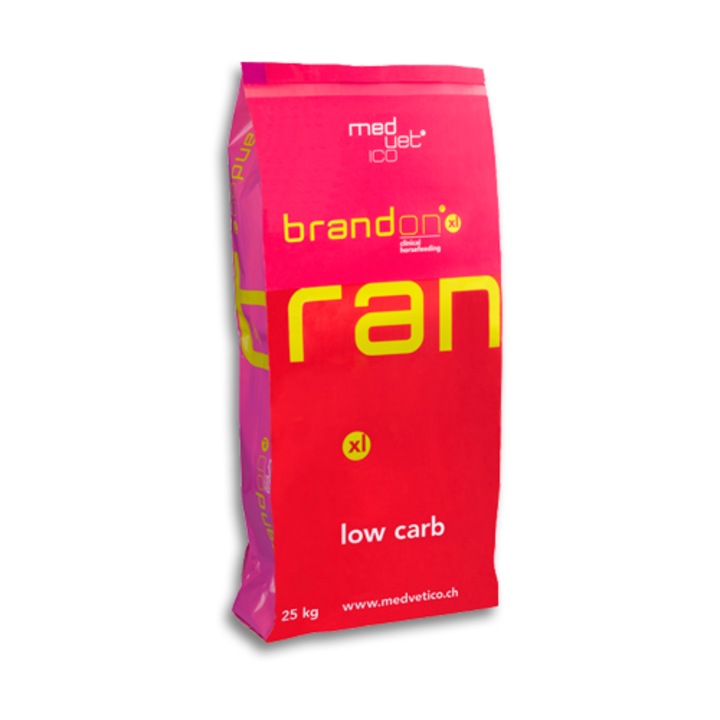 Hrana pentru cai St.Hippolyt Brandon XL low carb, 25kg, cu pectina si otet balsamic de mere