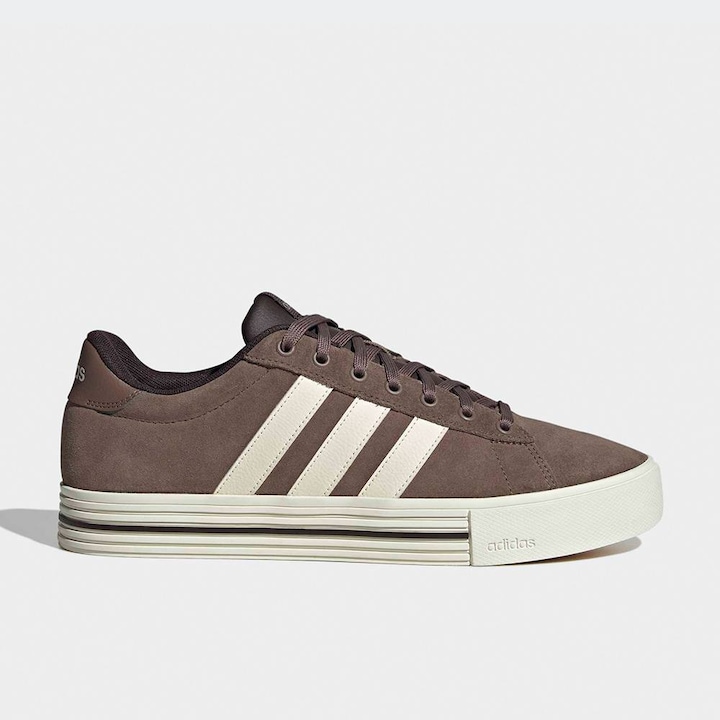 Adidasi sport barbati, adidas, Daily 4.0, design modern, maro, material din panza