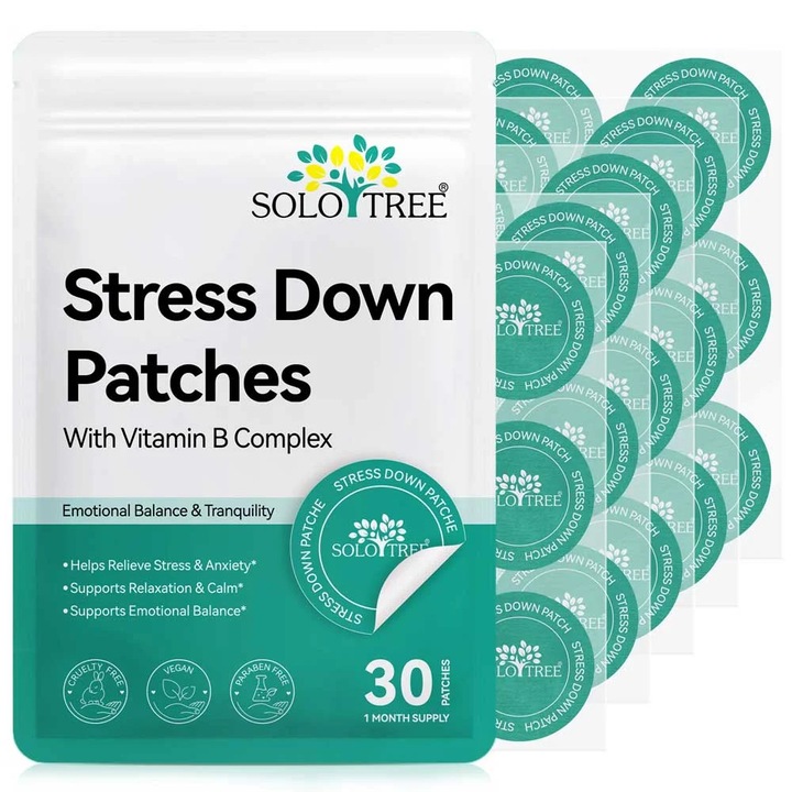 Plasturi Anti Stres si Anxietate cu Complex de Vitamina B, 30 buc