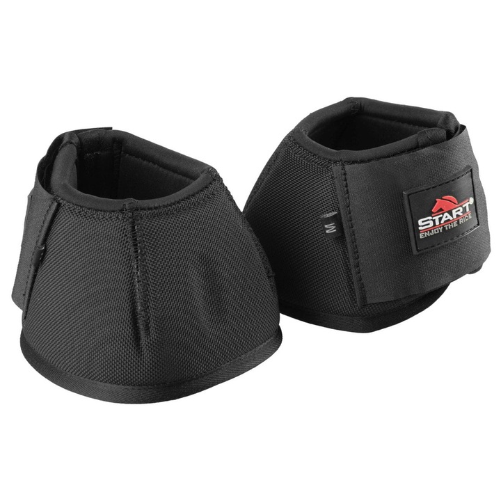 Set 2 protectii pentru copite cal, Start, nylon, negru, L