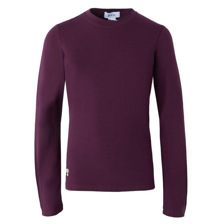 Horze Monster gyerek pulóver, puha anyag, laza szabás, lila, Mályvaszín