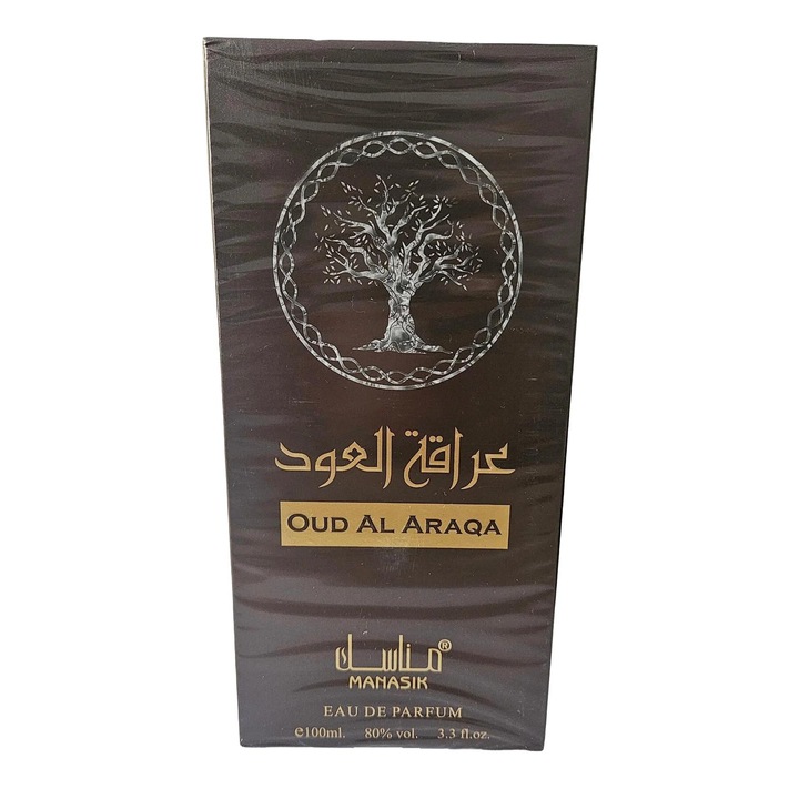 Apa de parfum barbati OUD AL ARAQA, Manasik,100ml