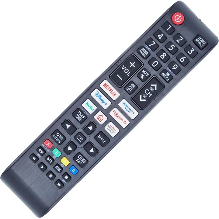 Telecomanda CRC2304V pentru Samsung 4K cu Netflix, Rakuten, Disney, PrimeVideo, 1090