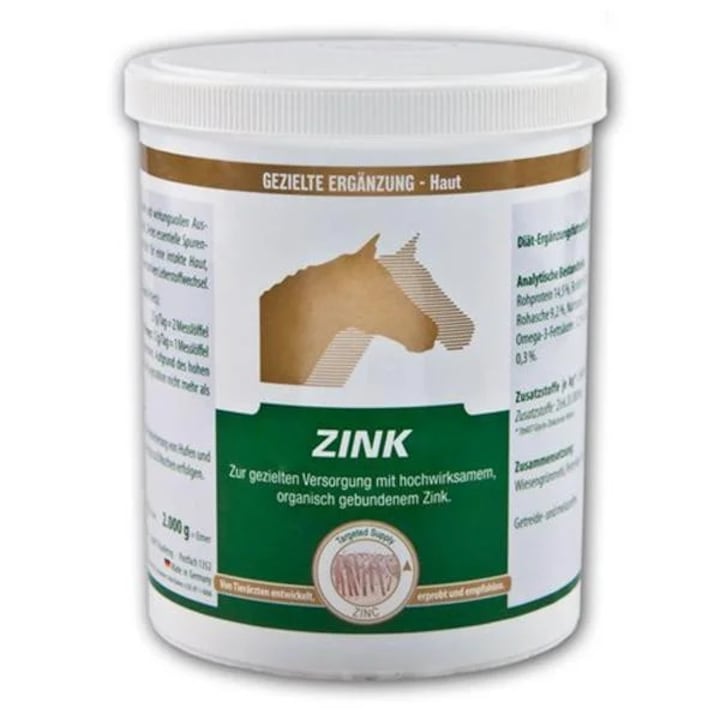 Supliment nutritiv pentru cai, EquiPur Vet, Zink, 800g, organic, pentru regenerarea pielii si copitelor