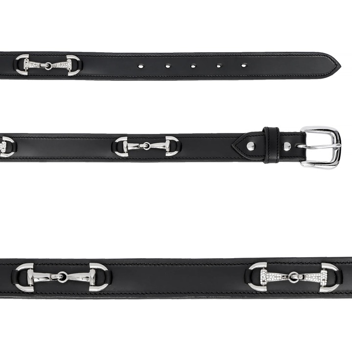 Curea echitatie EQ.QUEEN Elliana, negru, Marime: 85