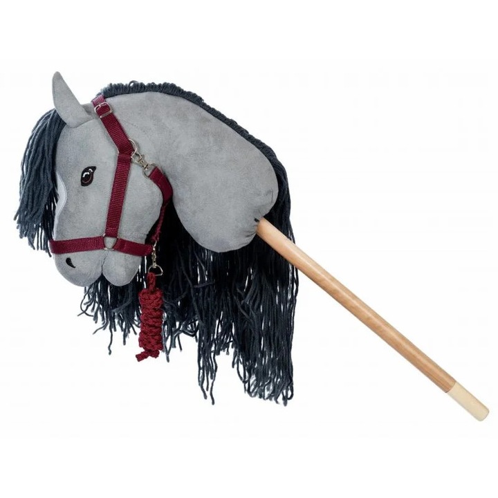 Set halter si linie Astrup pentru Hobby Horse, bordou, ajustabil