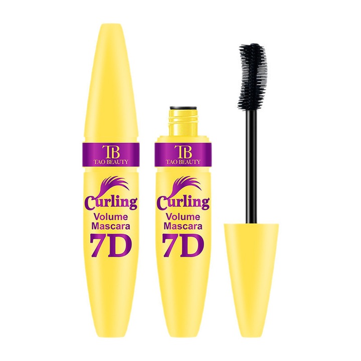 Eclatiana® 7D Спирала за обем и извиване, Водоустойчива и устойчива на размазване формула, Моментално повдигане и без слягане, Дълготрайно удължаване на миглите с прецизна силиконова четка