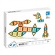 Joc Magnetic Eclatiana® 3-in-1 Explorare Spatiala 28 Piese, Traseu cu Bile Marble Run, Cuburi Constructie STEM Educative pentru Copii