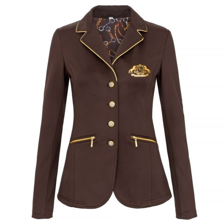 Дамско сако за езда Equestrian Queen Layla, кафяво, 34 EU