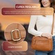 Geanta Dama Din Piele Naturala, IMODIX®, Casual, Compartimente Multiple, Dimensiuni 25.5x16.5x8 cm, Model 7763, Maro