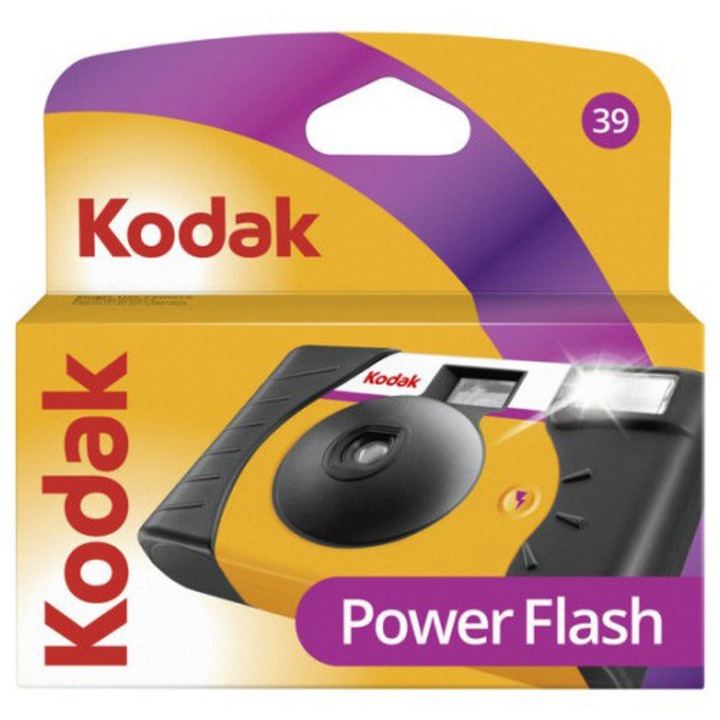 Фотоапарат за еднократна употреба Kodak Power Flash, 35 мм цветен, ISO 800, 27+12 експонации