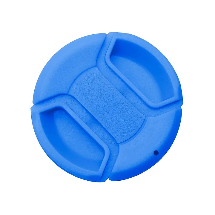 Капачка за обектив 77 мм, синя, FotoManiac, за DSLR, безогледални, компактни фотоапарати