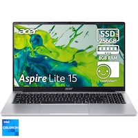 Laptop Acer Aspire Lite 15 AL15-32P-C49X cu procesor Intel Celeron N4500 pana la 2.8GHz, 15.6", Full HD, IPS, 8GB DDR4, 256GB SSD, Intel UHD Graphics, NO OS, Silver