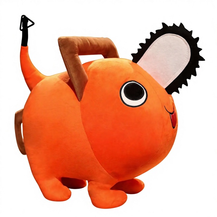 Papusa de plus Pochita Chainsaw Demon, YDCY, 25cm, zambitoare, super moale